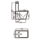 Inodoro compacto Rimless de Bruntec Square Croquis 7