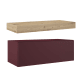 Mueble de baño con encimera de madera 10 cm de altura en color Roble Costa con cajonera Visobath Nomad Principal 9