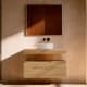 Mueble de baño con encimera de madera 10 cm de altura en color Roble Costa con cajonera Visobath Nomad Principal 1