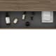 Mueble de baño con encimera de madera 10 cm de altura en color Roble Costa con cajonera Visobath Nomad Detalle 14