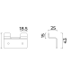 Percha doble de baño Medimex Form Croquis 8