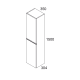 Columna de baño Bruntec Valkiria Croquis 2