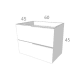 Conjunto mueble de baño Bruntec Coban Croquis 7