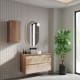Mueble de baño color madera con encimera de madera Bruntec Vilma Principal 1