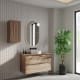 Mueble de baño color madera con encimera de madera Bruntec Vilma Principal 3