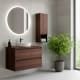 Mueble de baño color madera laminada con encimera de madera Bruntec Vilma Principal 6