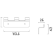 Percha de baño triple Medimex Form Croquis 7