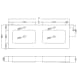 Lavabo suspendido Coycama Ambar Croquis 5