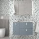 Mueble de baño con encimera solid surface Salgar Uniiq Principal 17