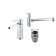 Pack Grifo de lavabo Roma + Válvula click-clack + Sifón Imex Principal 0