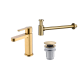 Pack Grifo de lavabo Roma + Válvula click-clack + Sifón Imex Principal 2