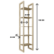 Estanteria de baño Bruntec Baviera Croquis 2