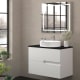 Mueble de baño con encimera piedra compactada negra Bruntec Lia colores Principal 0
