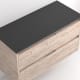 Mueble de baño con encimera piedra compactada negra Bruntec Lia colores Detalle 10