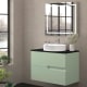 Mueble de baño con encimera piedra compactada negra Bruntec Lia colores Principal 8