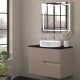 Mueble de baño con encimera piedra compactada negra Bruntec Lia colores Principal 4