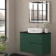 Mueble de baño con encimera piedra compactada negra Bruntec Lia colores Principal 6