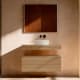 Mueble de baño con encimera de madera 10 cm de altura con cajonera Visobath Nomad monocolor Principal 3