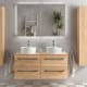 Conjunto mueble de baño con lavabo sobre encimera Salgar Morai Principal 0