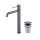 Pack Grifo de lavabo caño alto Imex Génova + Válvula click-clack Principal 5