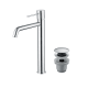 Pack Grifo de lavabo caño alto Imex Génova + Válvula click-clack Principal 0