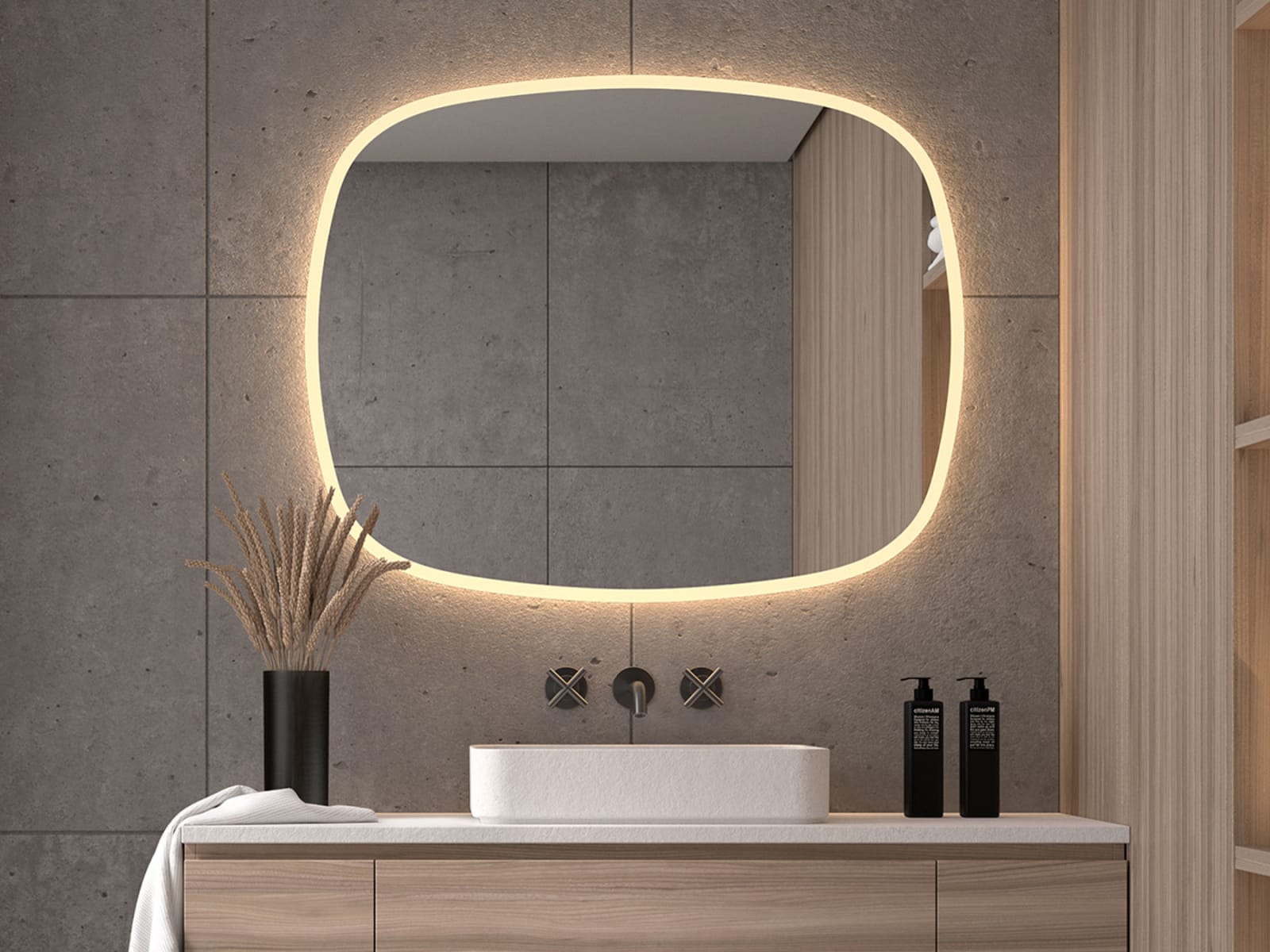 Espejo de baño con luz LED Bruntec Selene Principal 0