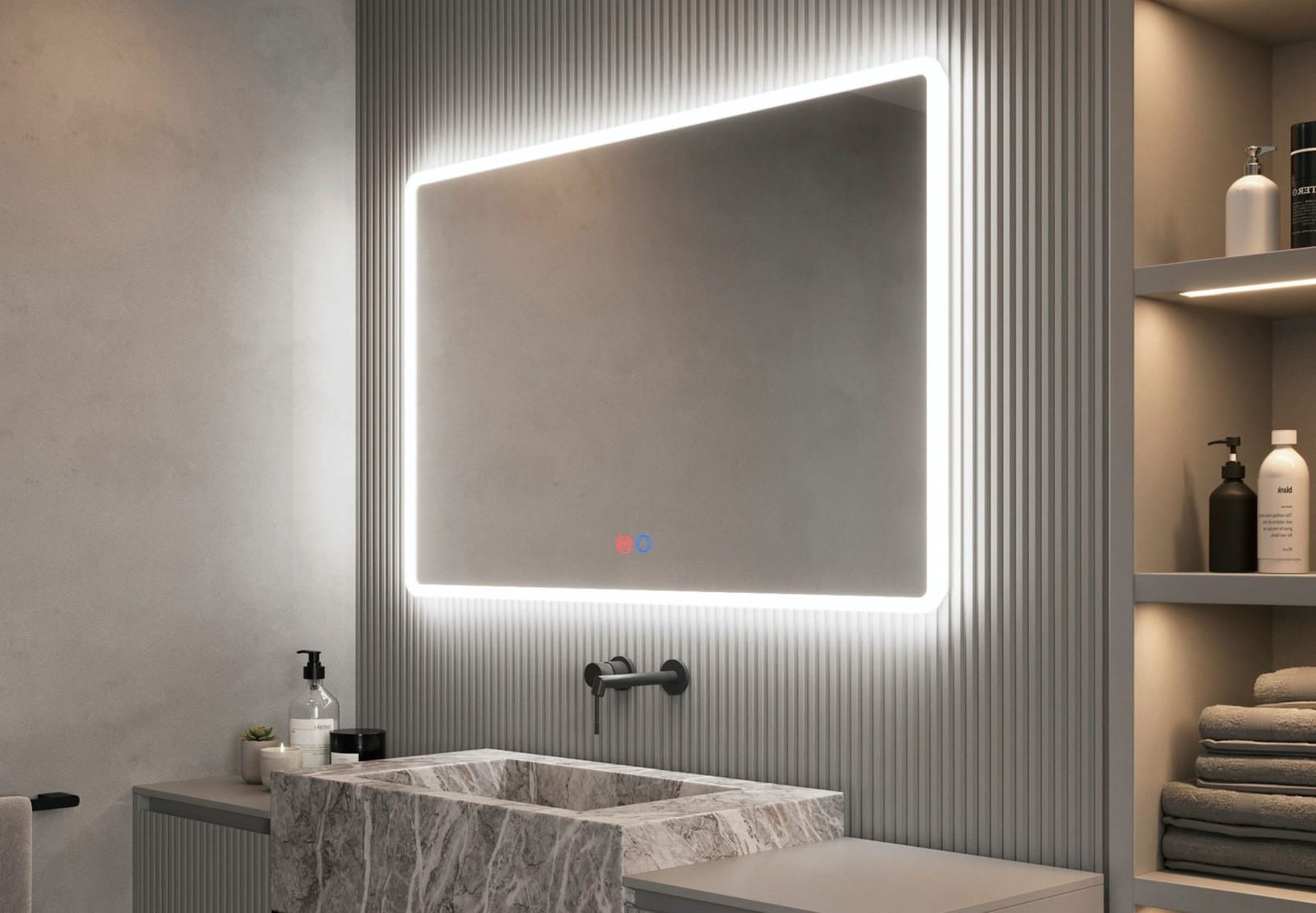 Espejo de baño con luz LED Ledimex Praga Principal 0