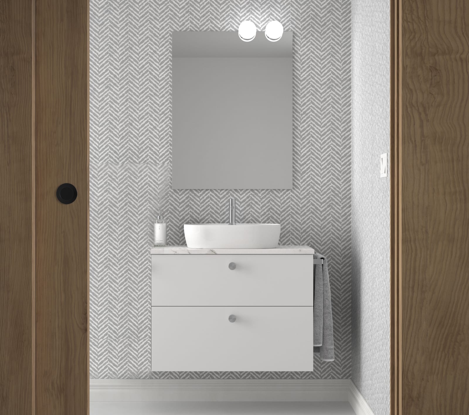 Mueble de baño con encimera de pet Avila Dos Carmen Principal 0