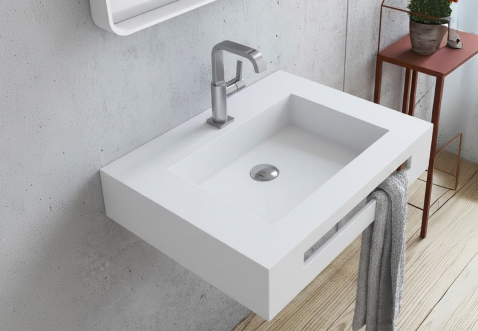 Lavabo suspendido Bruntec Miami Principal 0