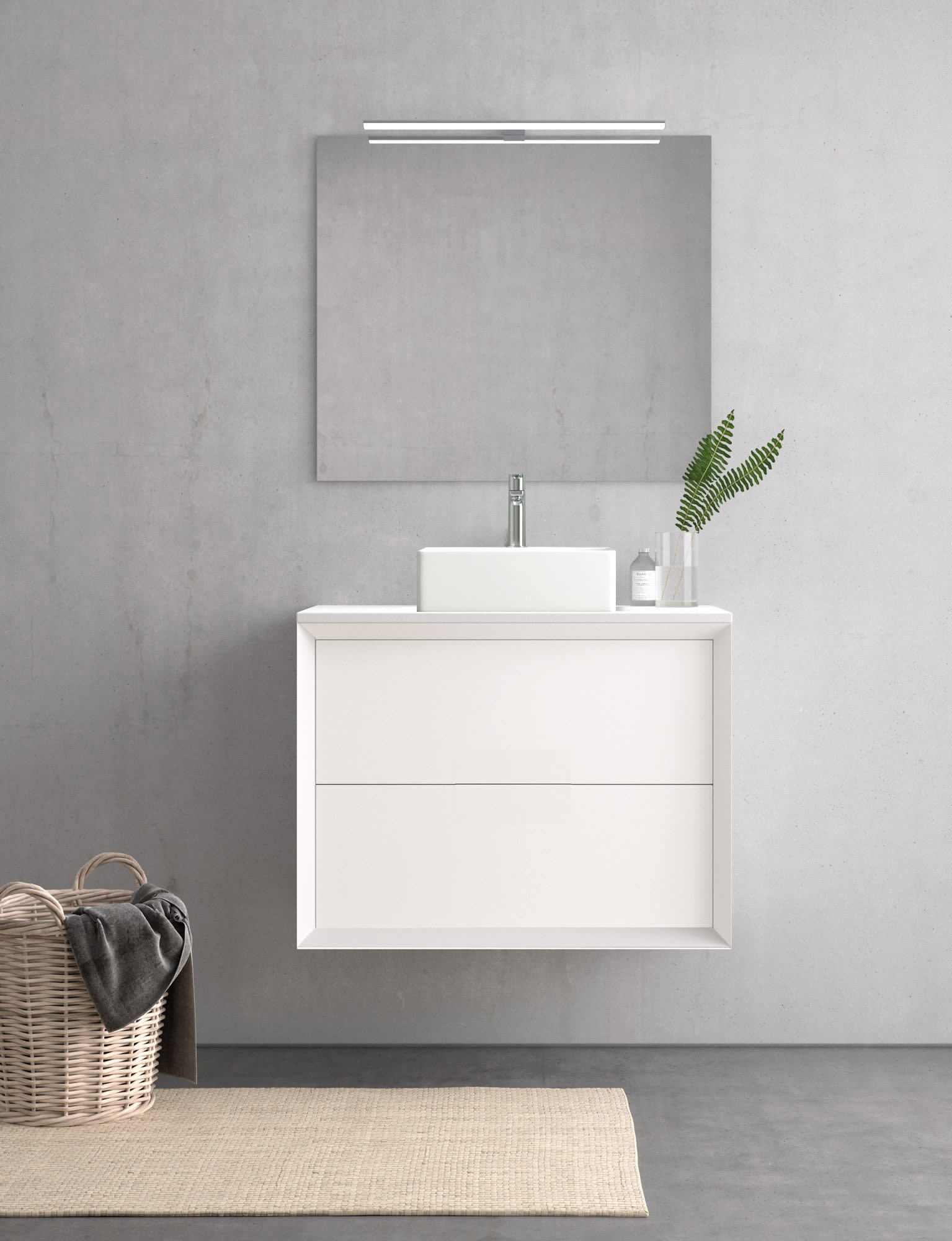 Mueble de baño con encimera hidrófuga Avila Dos Novus Principal 0