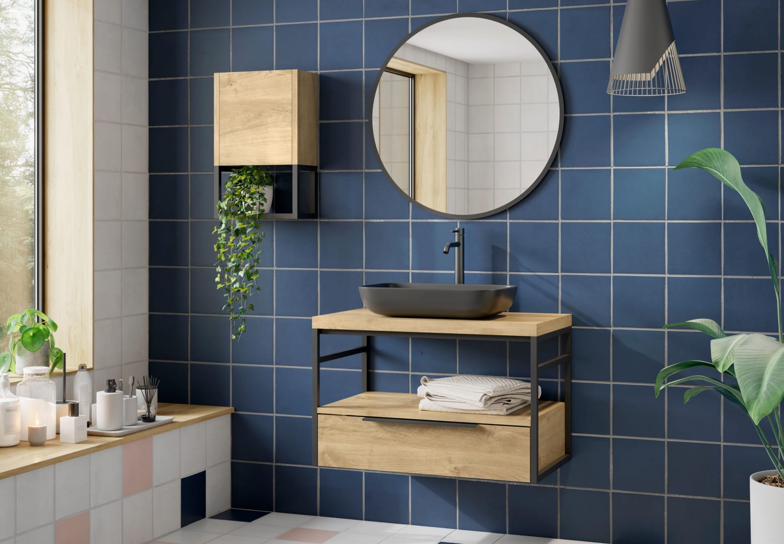 Mueble de baño con encimera Coycama Kirk industrial Principal 0