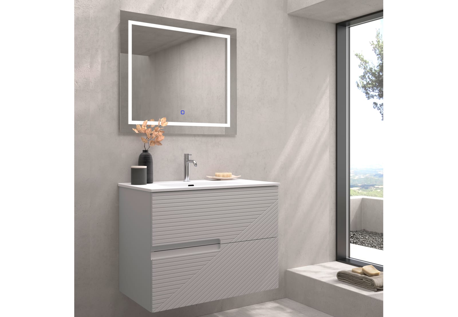 Conjunto mueble de baño Bruntec Limo colores Principal 0
