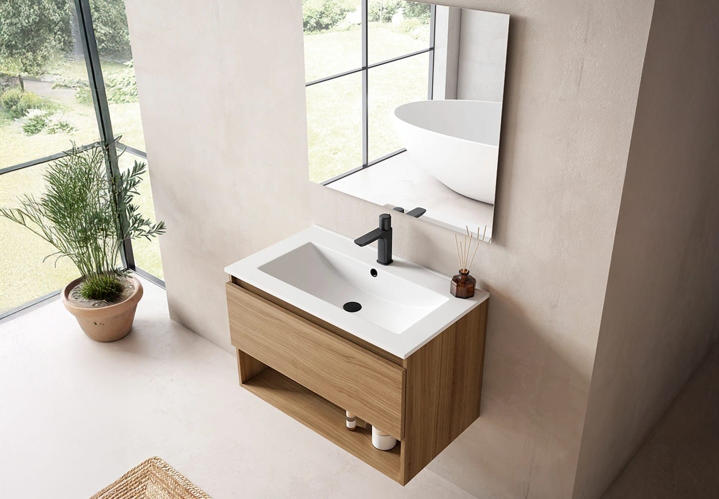 Conjunto mueble de baño Box Viso Principal 0