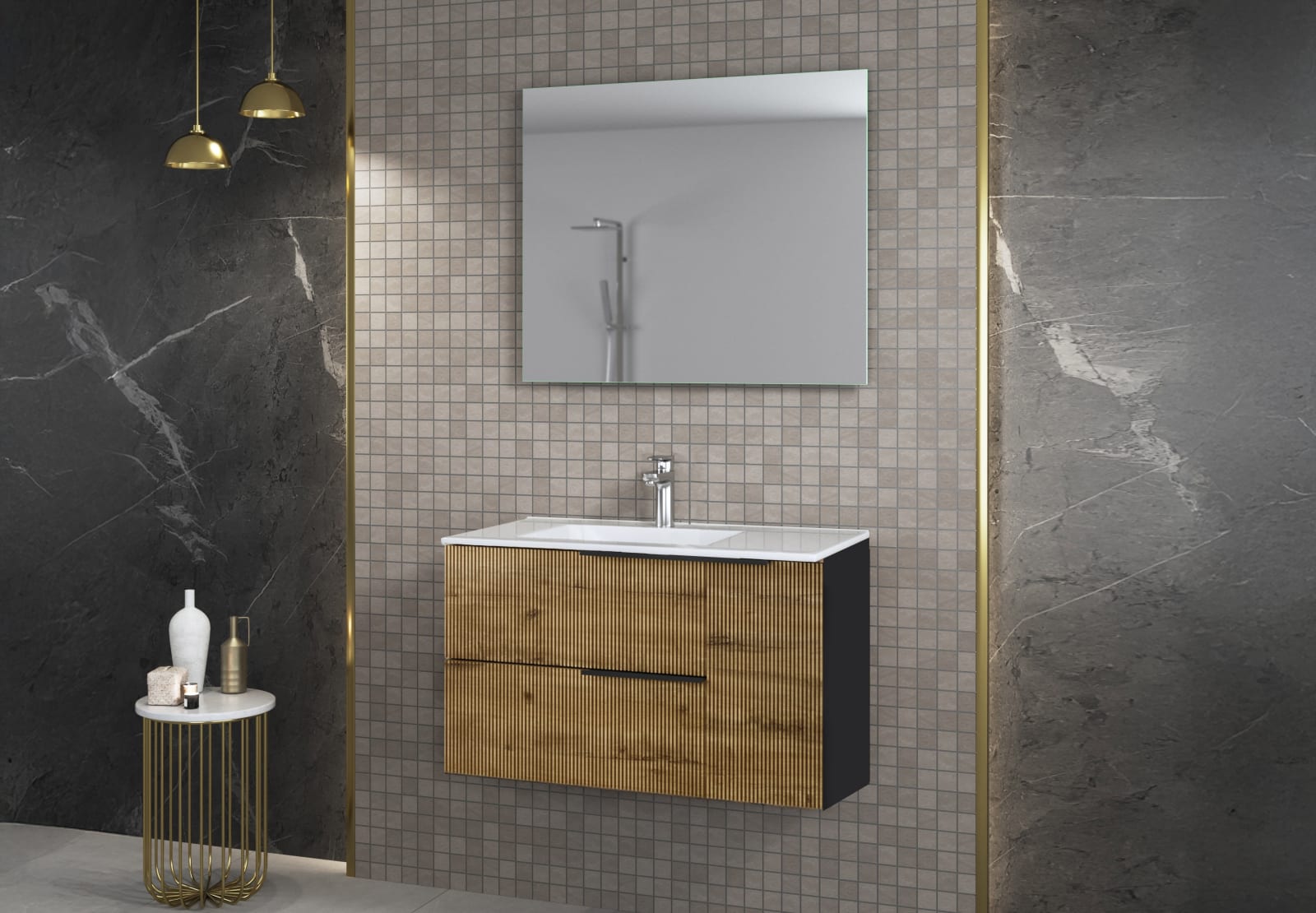 Conjunto mueble de baño Bruntec Lombok Principal 0