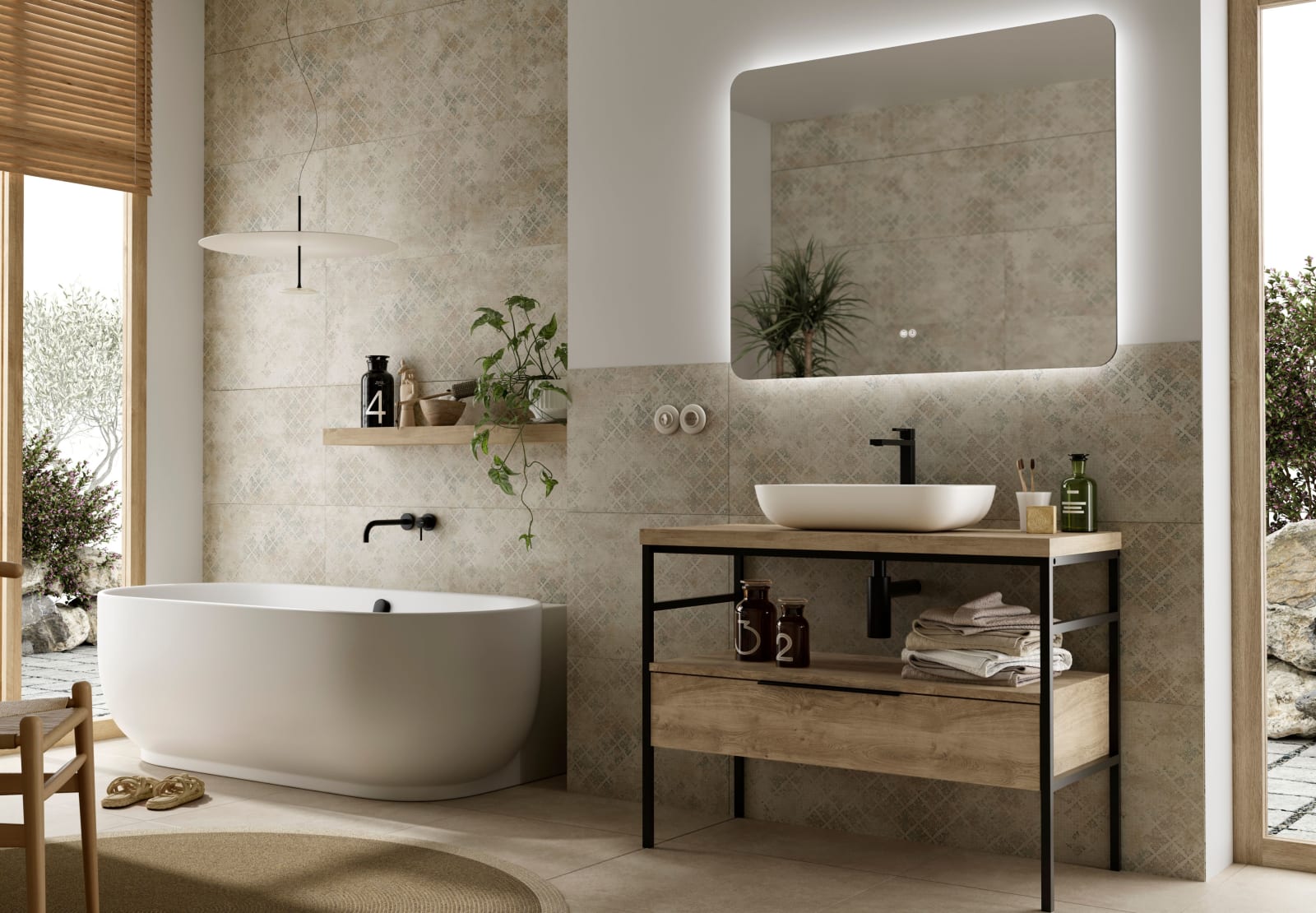 Mueble de baño con encimera Coycama Kirk industrial Principal 0