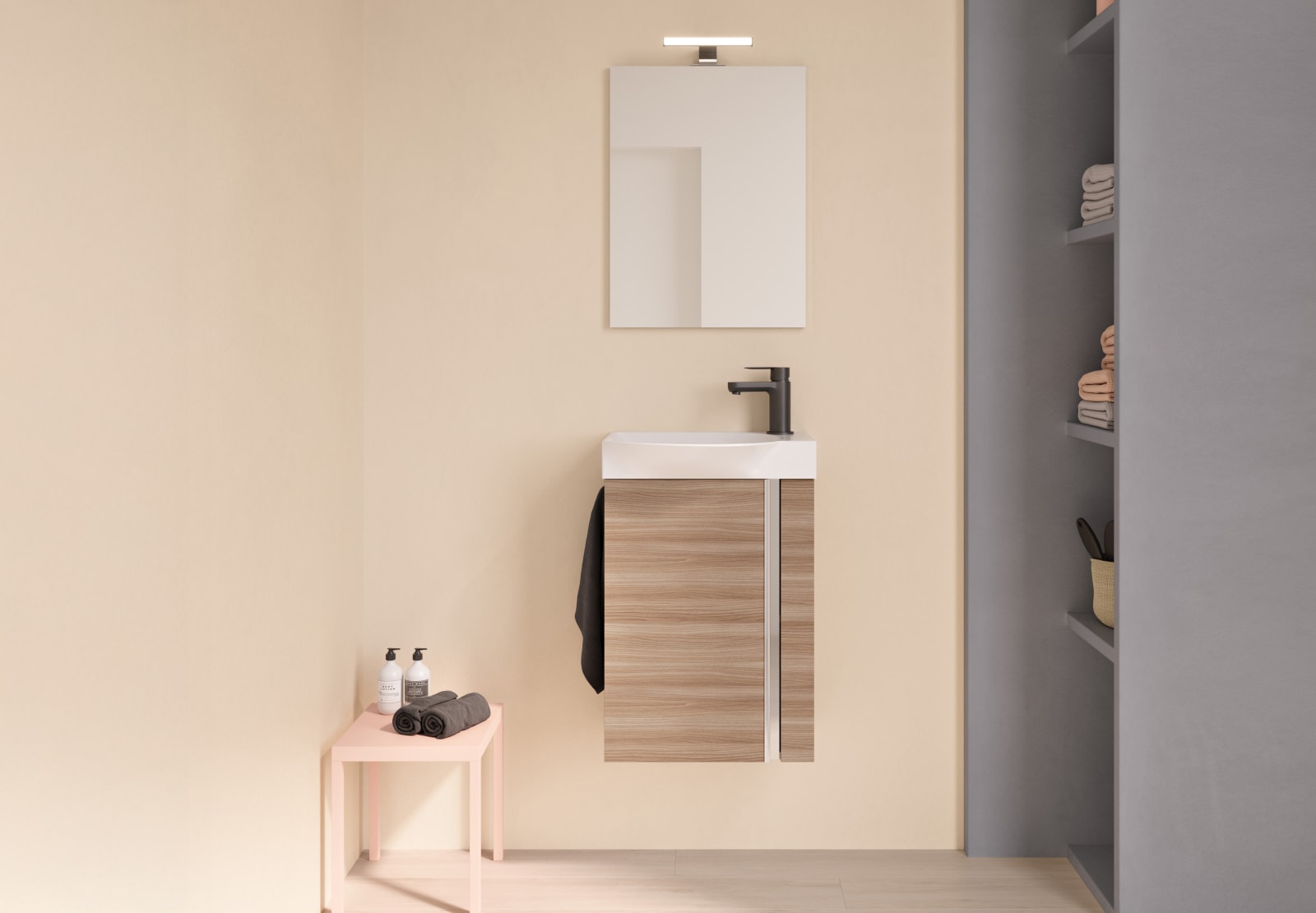 Conjunto completo mueble de baño fondo reducido 34 cm Royo Elegance Principal 0