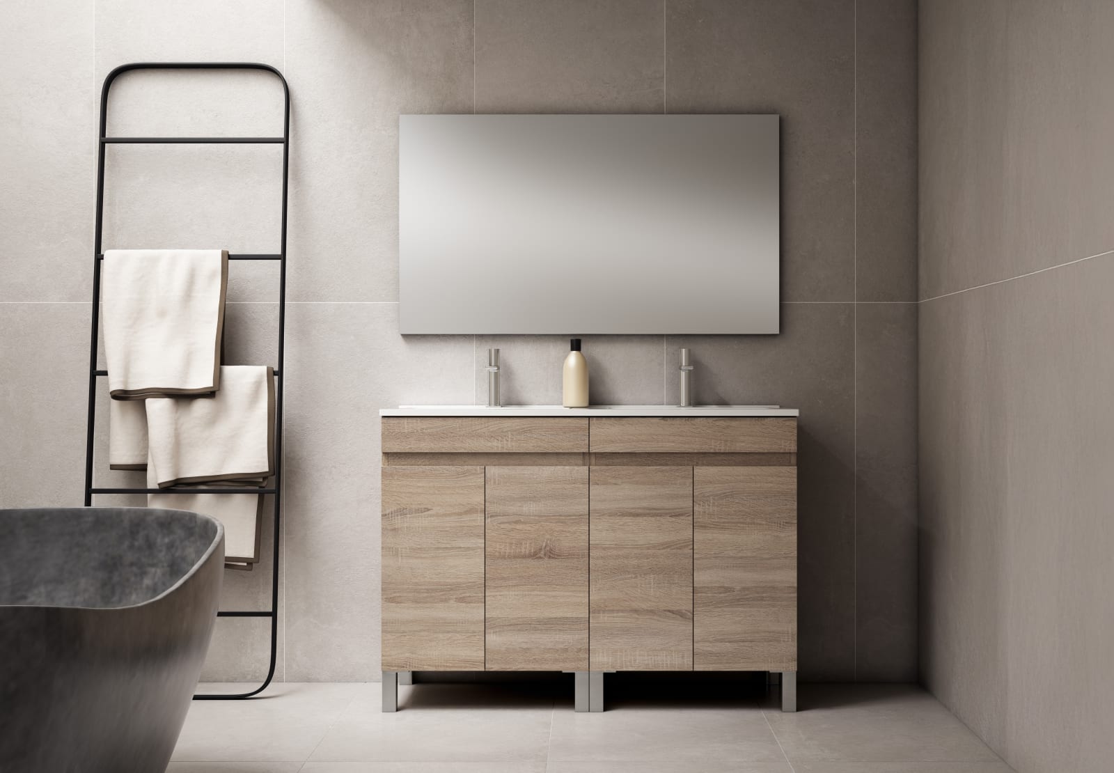 Conjunto mueble de baño Bruntec Malmo Principal 0