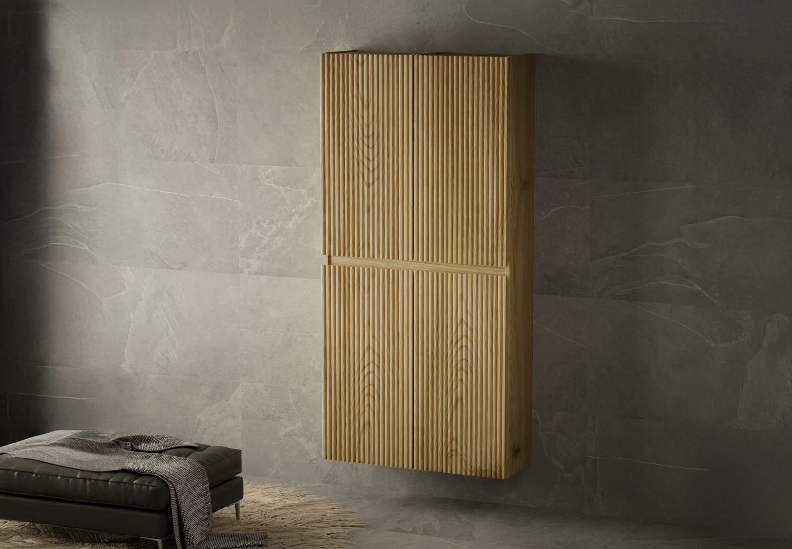 Armario doble 4 puertas madera maciza Bruntec Alpes Principal 0