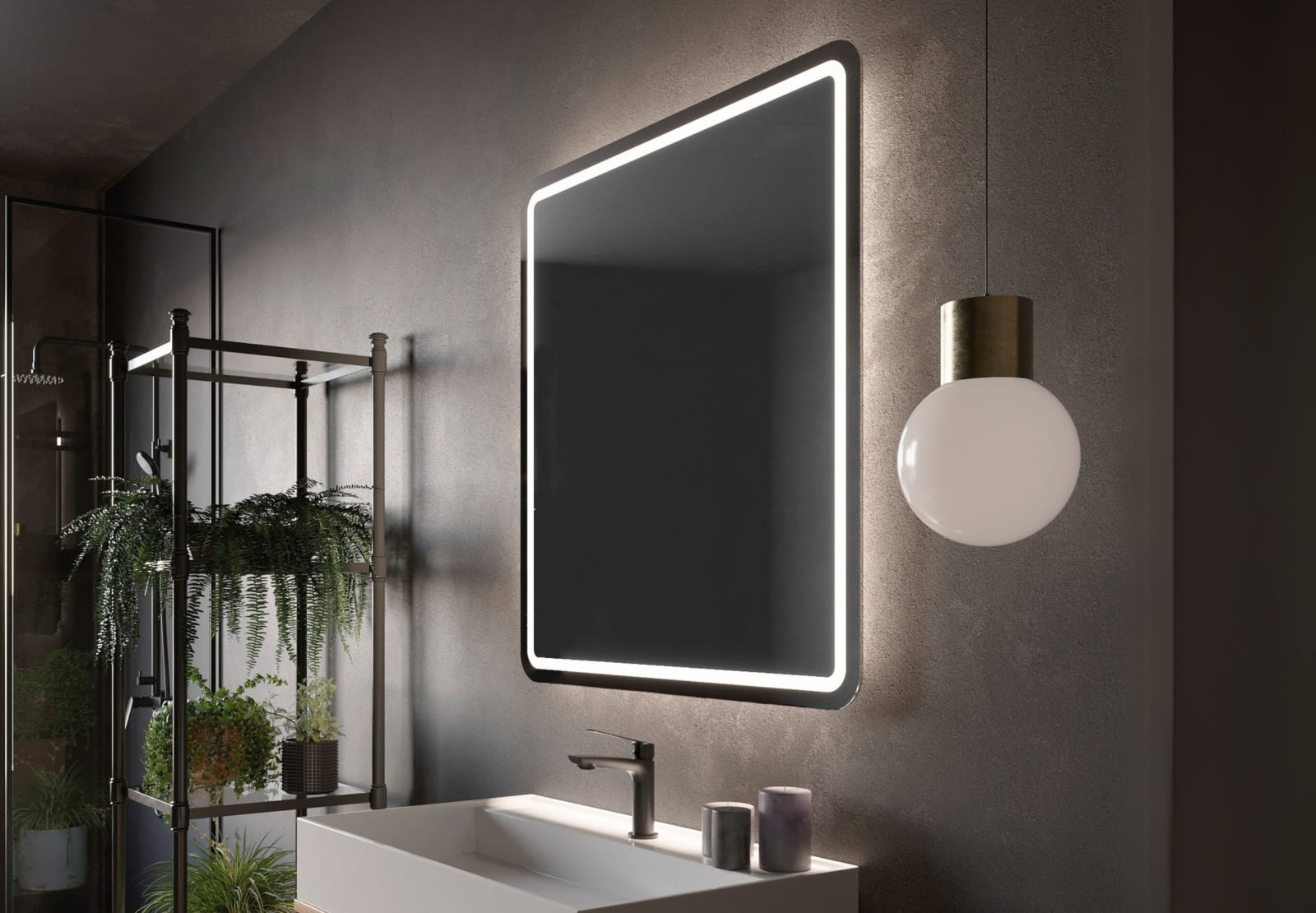 Espejo de baño con luz LED Ledimex Austria Principal 0