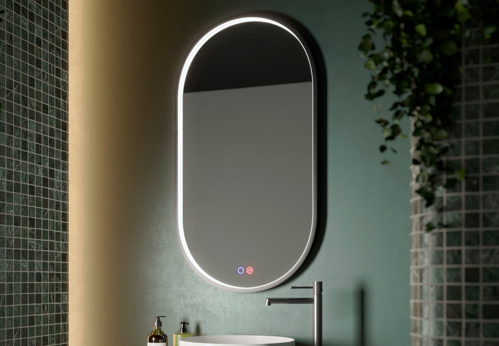 Espejo de baño con luz LED Ledimex Río Principal 0