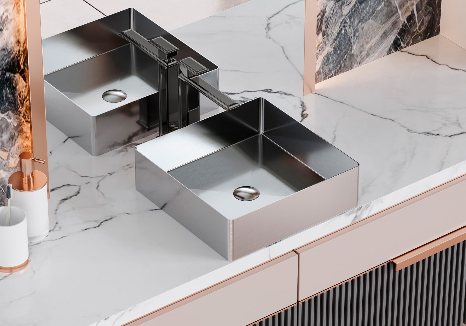 Lavabo sobre encimera Bathco Detroit Principal 0
