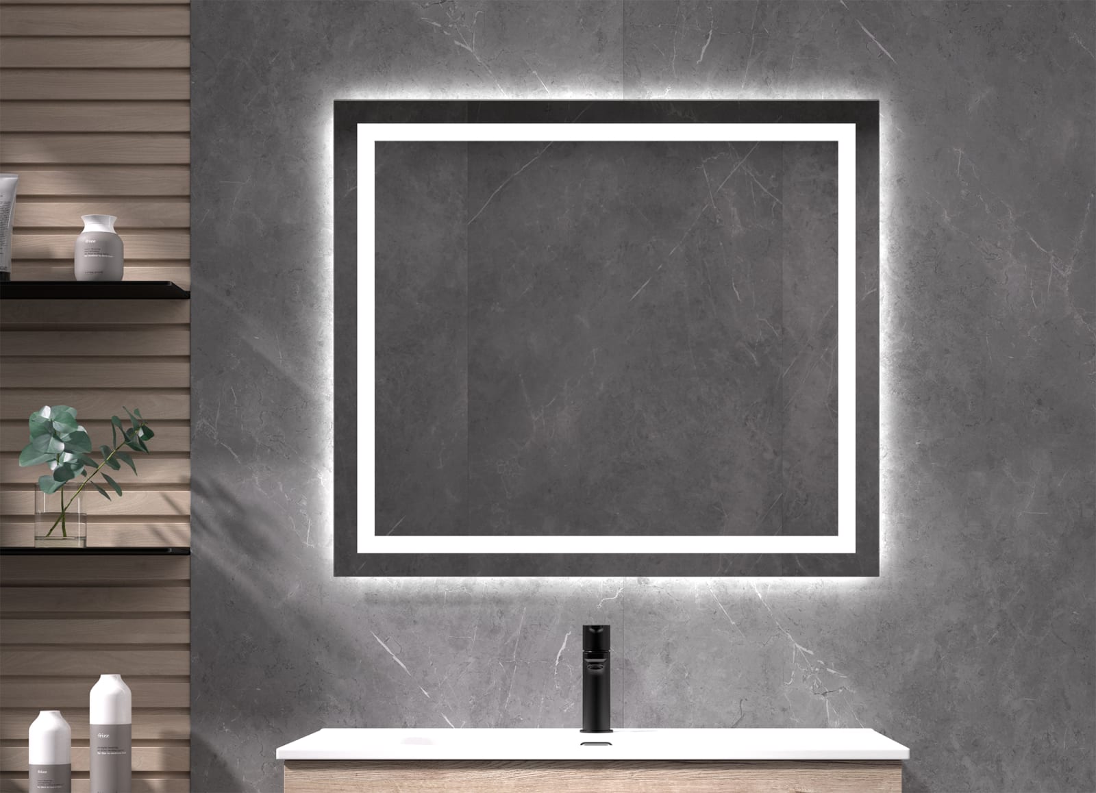 Espejo de baño con luz LED Eurobath Cíes Principal 0