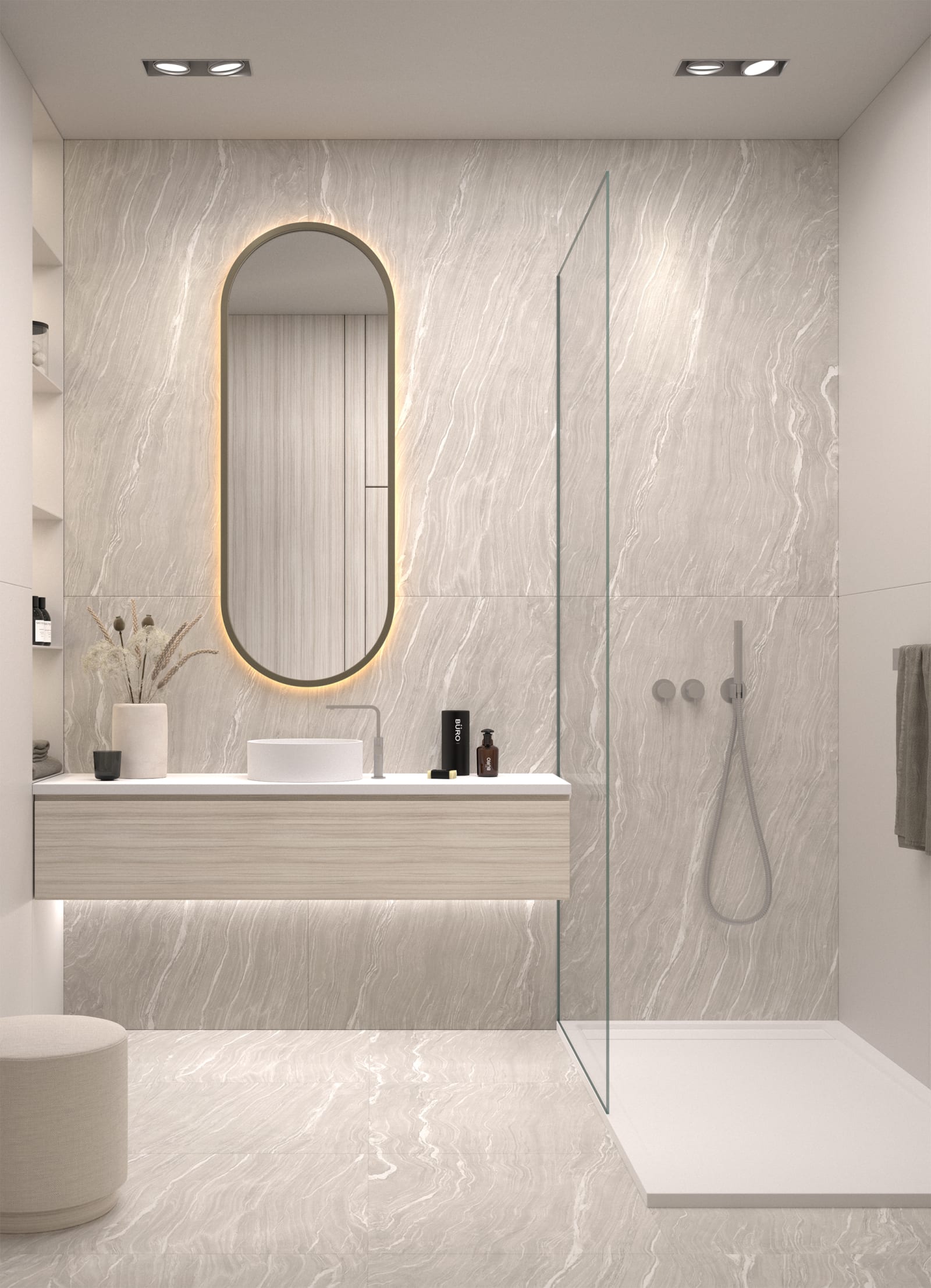 Espejo de baño con luz LED de Eurobath, Córcega Principal 0