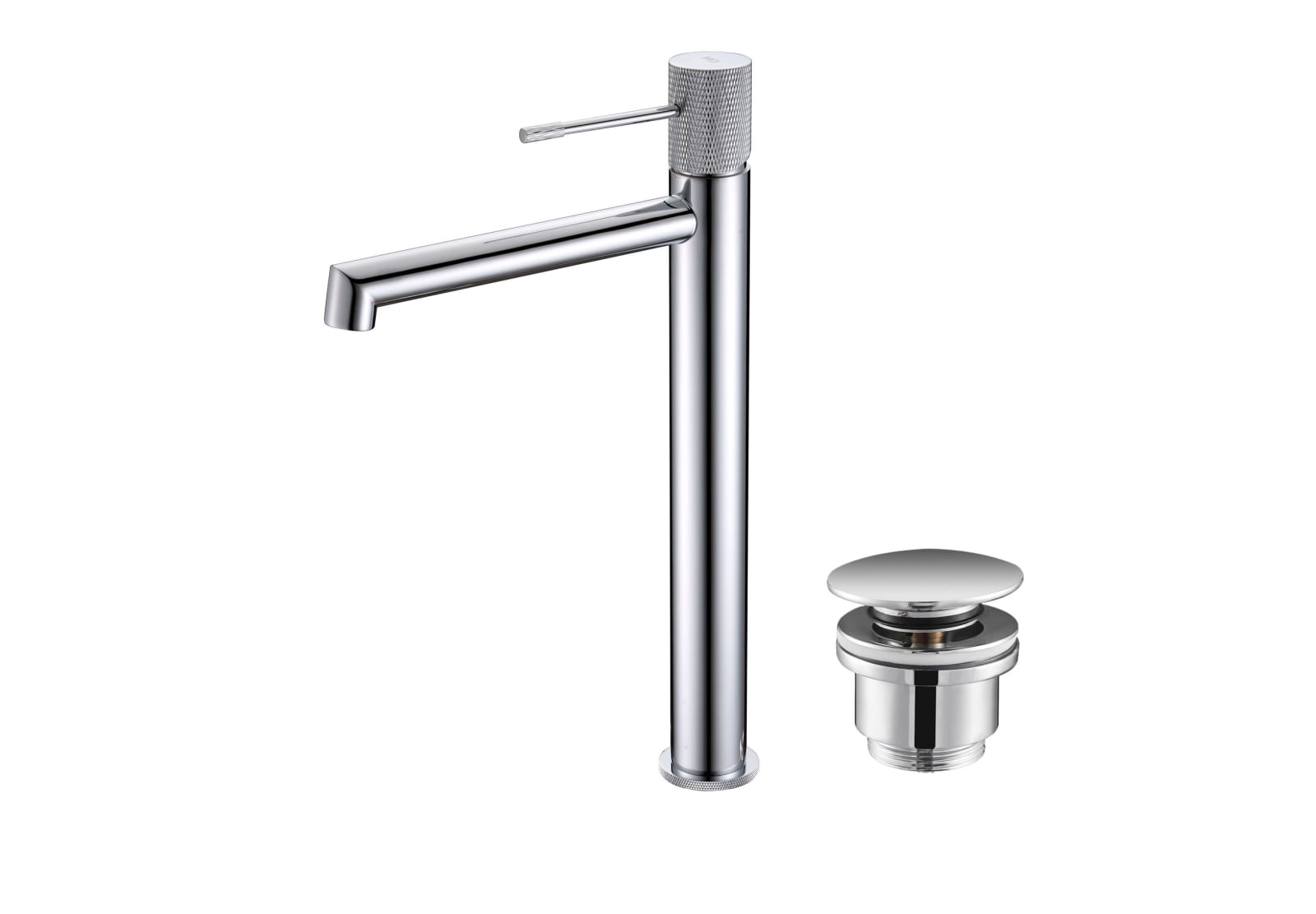 Pack Grifo de lavabo caño alto Imex Line + Válvula click-clack Principal 0