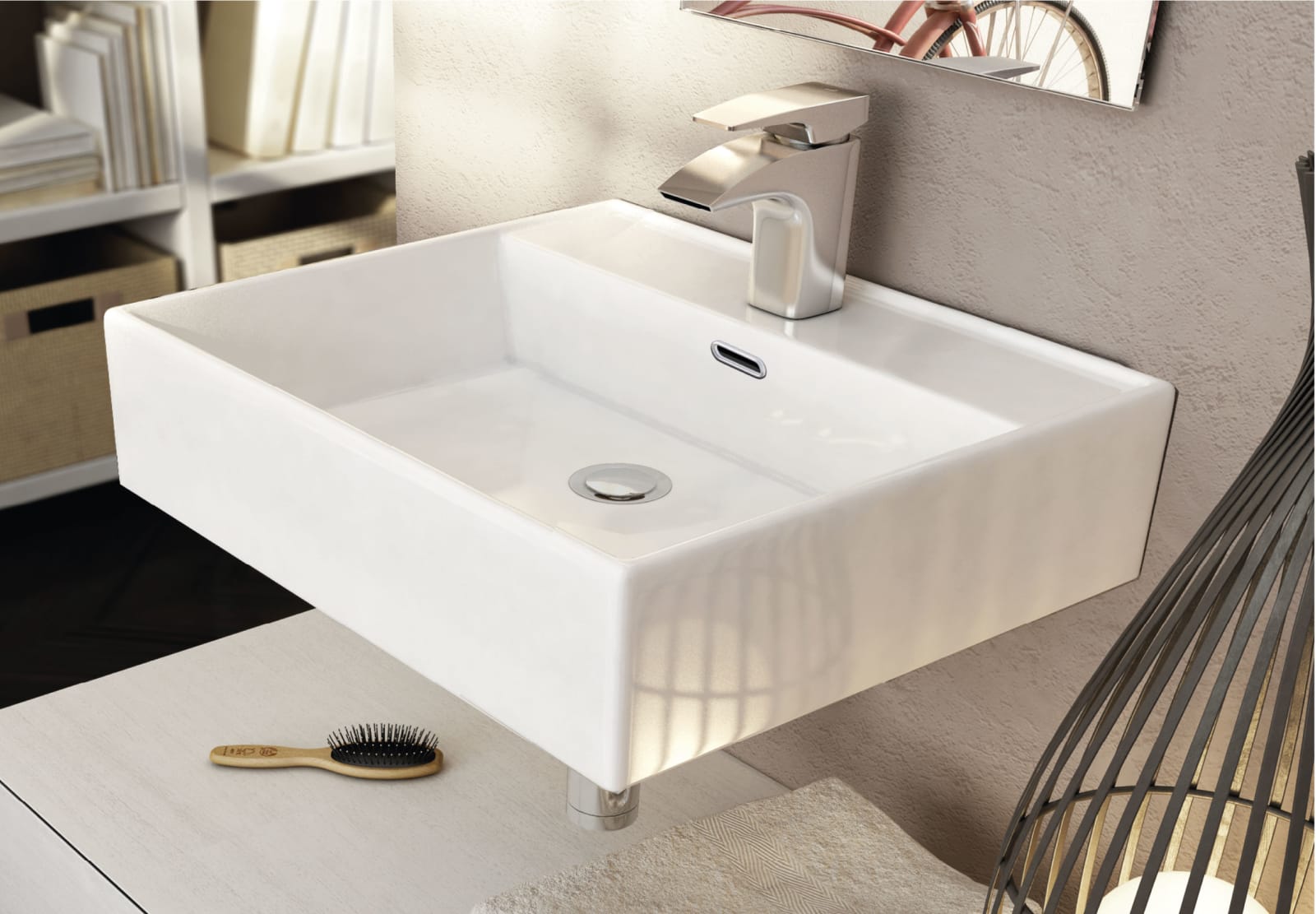 Lavabo suspendido fondo reducido Art and Bath Leo Principal 0
