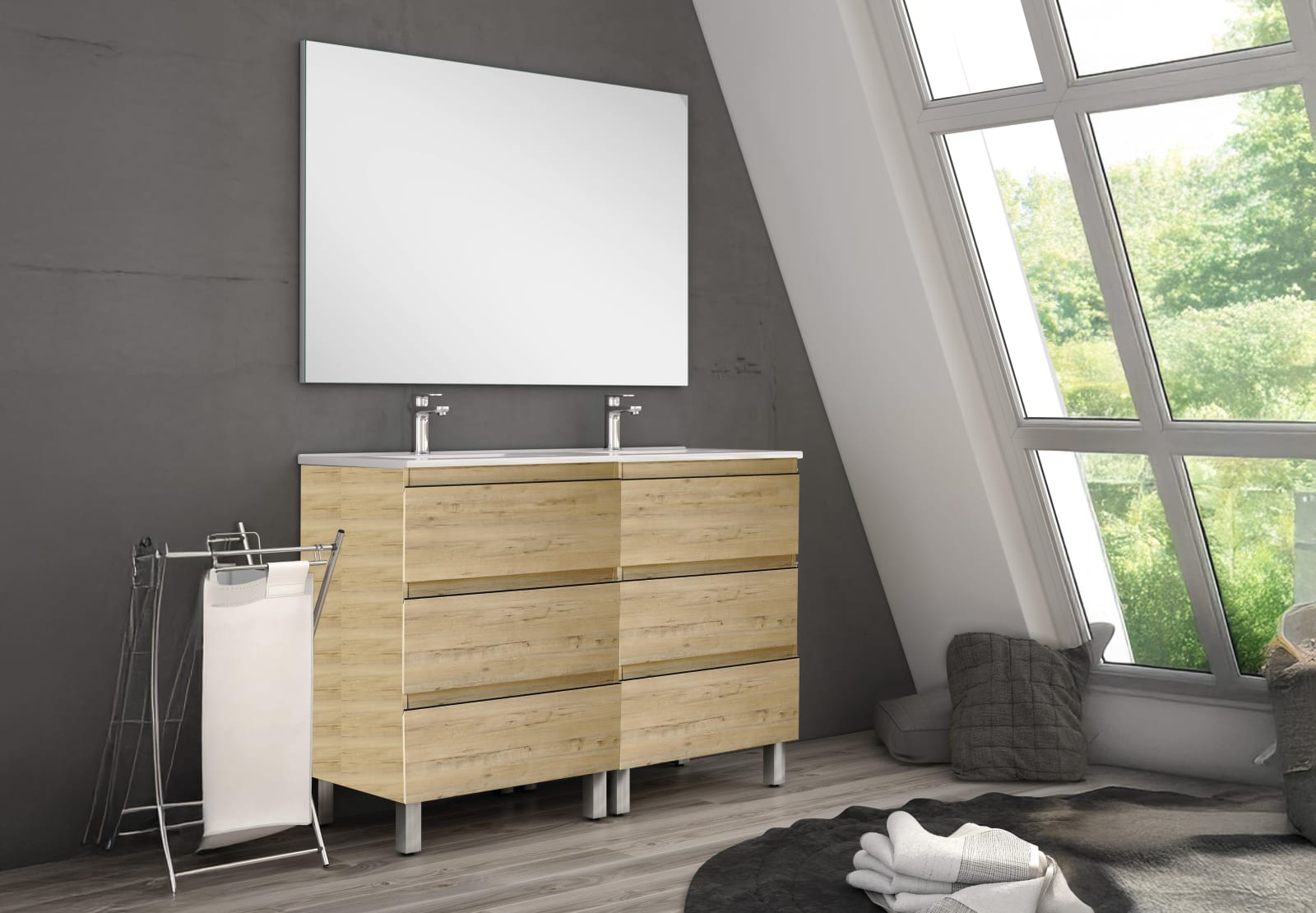 Conjunto mueble de baño Bruntec Roma Principal 0