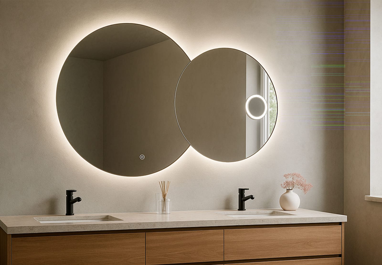 Espejo de baño con luz LED Bruntec Solaris Principal 0