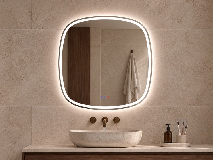 Espejo de baño con luz LED Bruntec Leda Principal 0