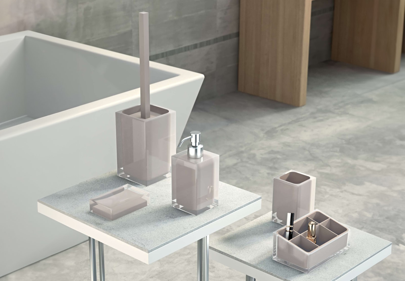 Conjunto de accesorios de baño Gedy Rainbow Principal 0