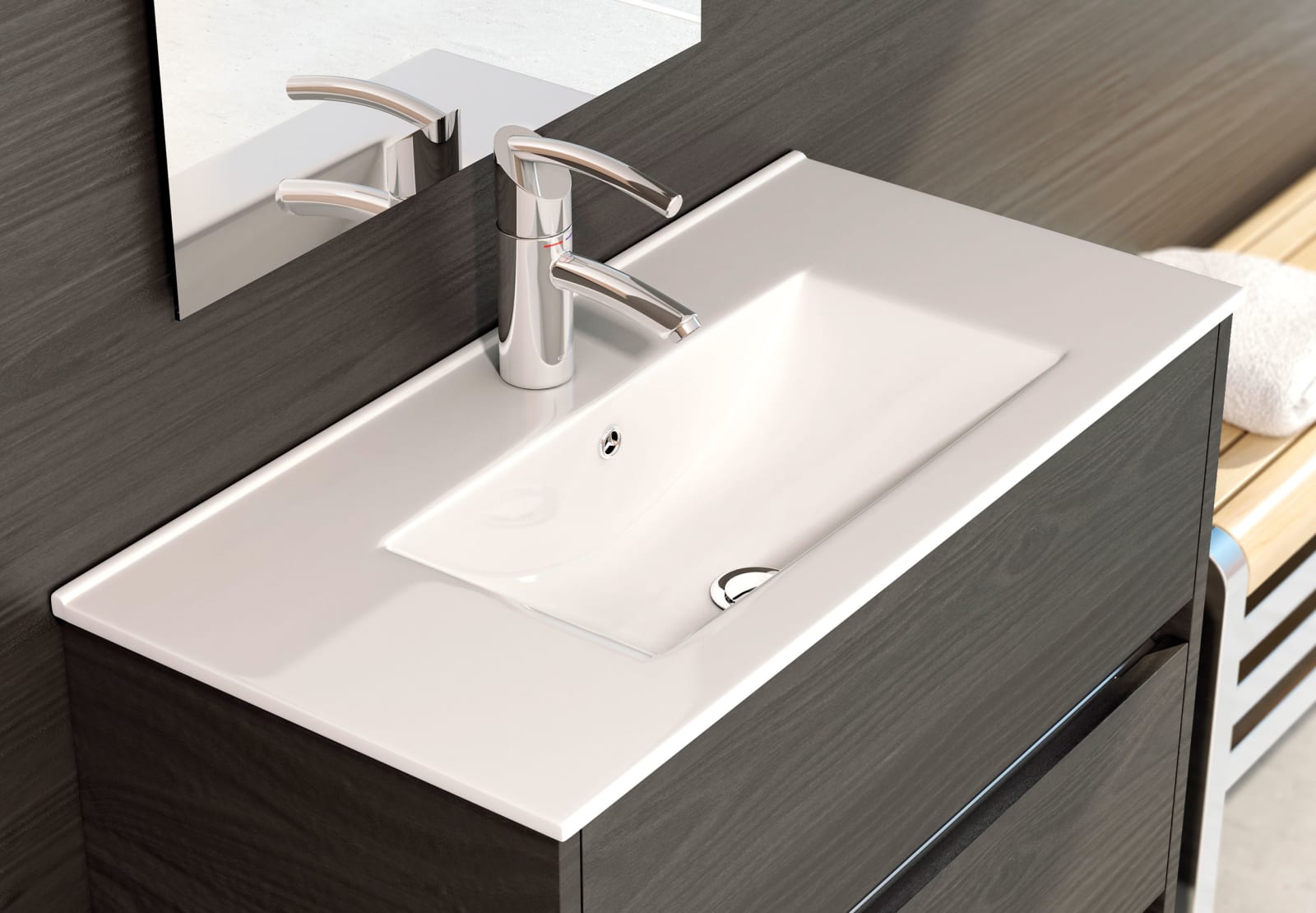 Lavabo encastrado Fondo reducido Art and Bath Thin Principal 0